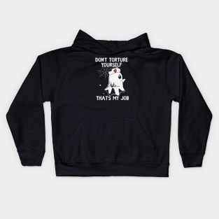 Scary Nurse Ghost Kids Hoodie